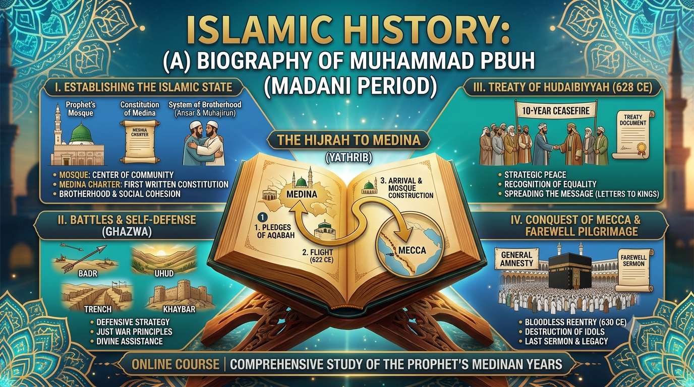 Islamic History: a) Biography of Muhammad PBUH (Madani Period)